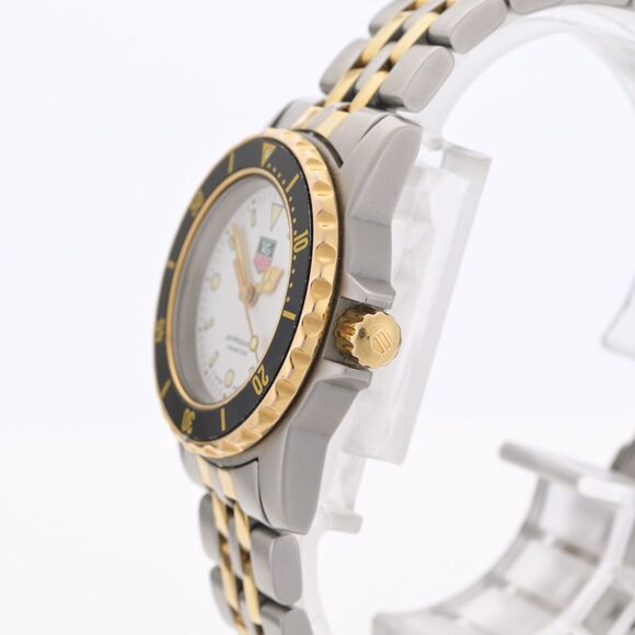 TAG Heuer Professional 1500 WD1422 White Dial 28mm Gold & Steel Ladies Watch main image 9
